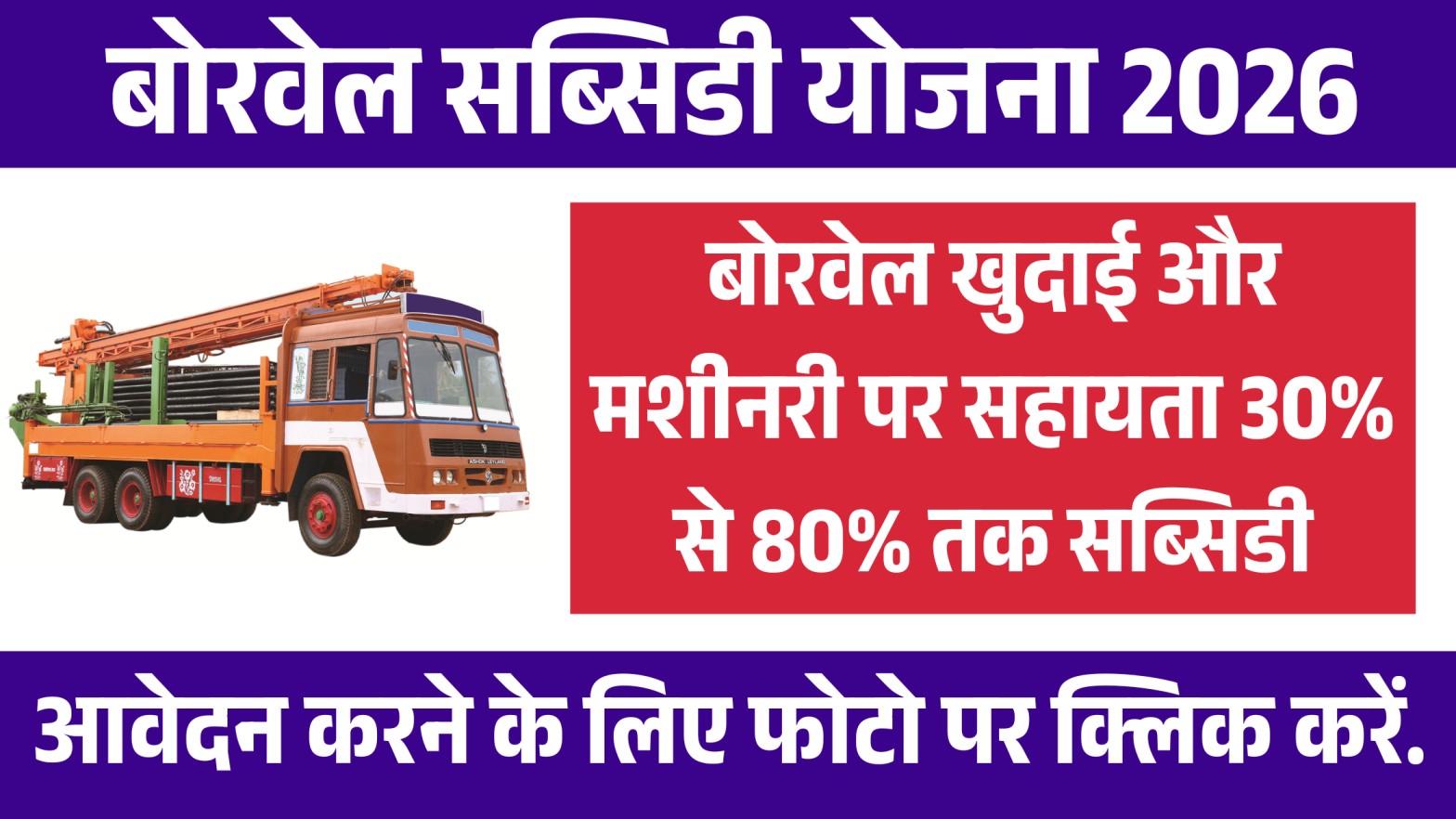 Borewell Subsidy Yojana 2026