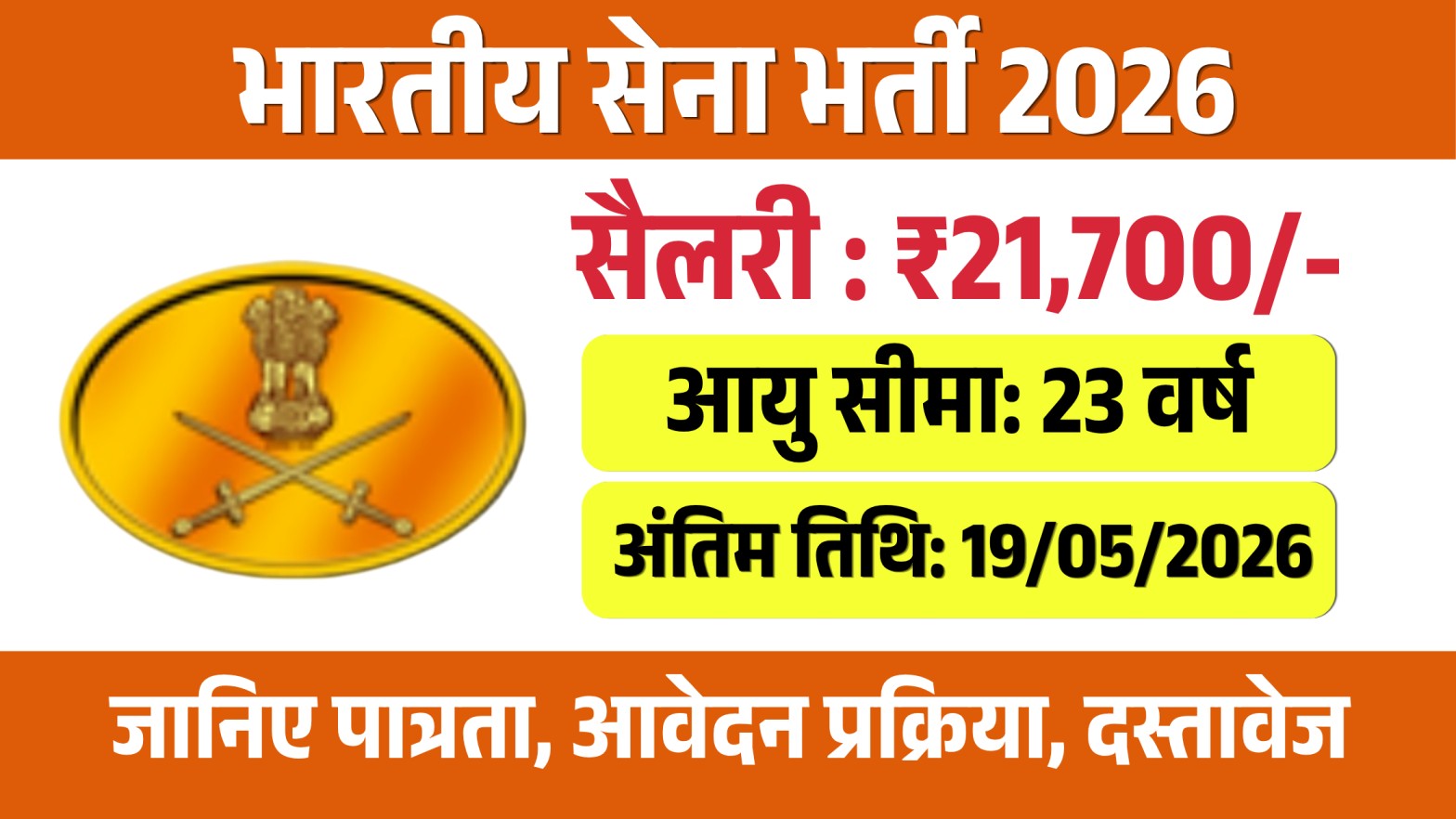Indian Army Recruitment 2026