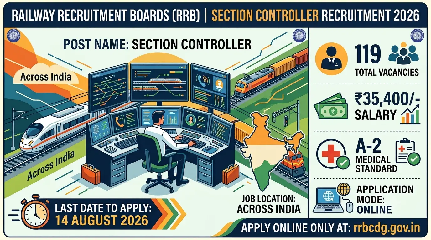 RRB Section Controller Recruitment 2026