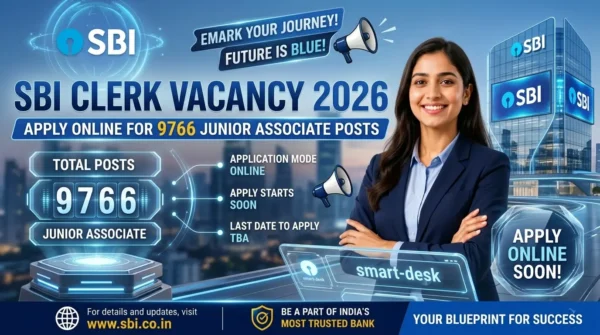 SBI Clerk Vacancy 2026