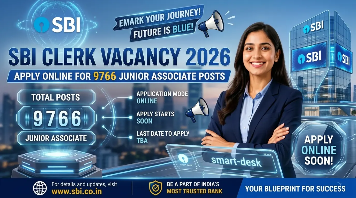 SBI Clerk Vacancy 2026