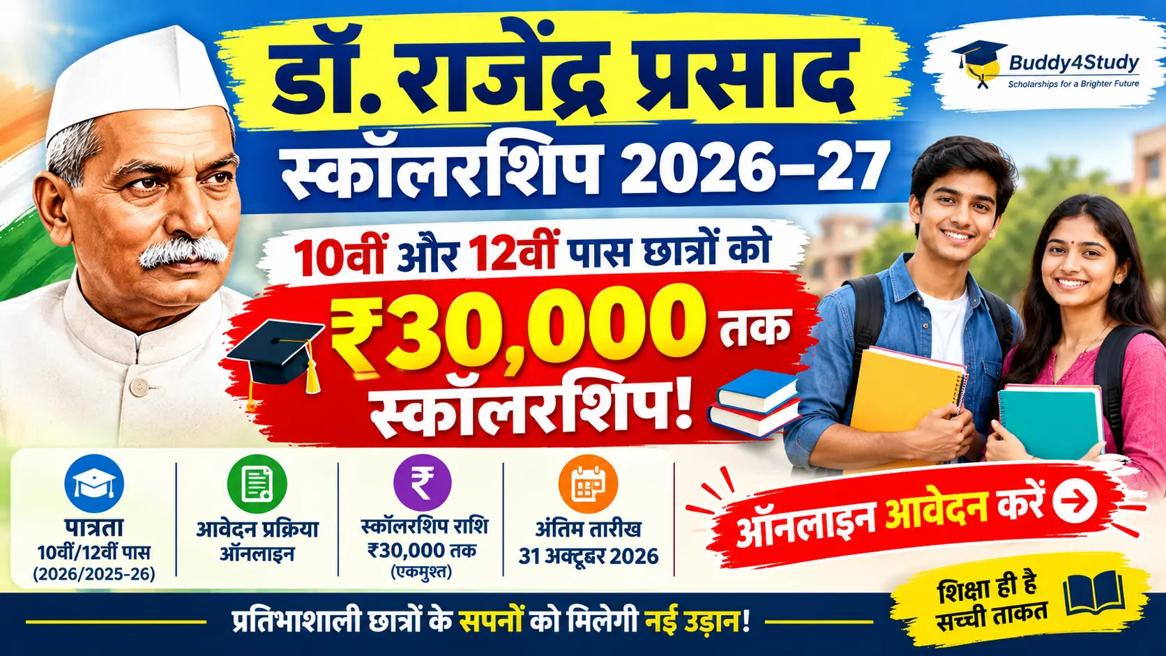 Dr. Rajendra Prasad Scholarship Program 2026–27