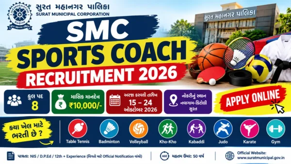 SMC Sports Coach Recruitment 2026